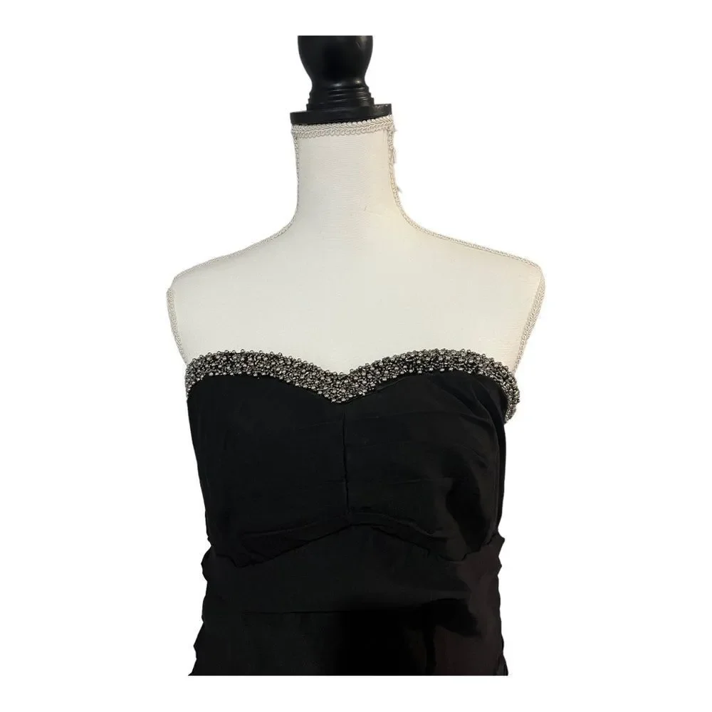 Torrid size 14 NWT little black cocktail dress with beadwork - Picture 2 of 14